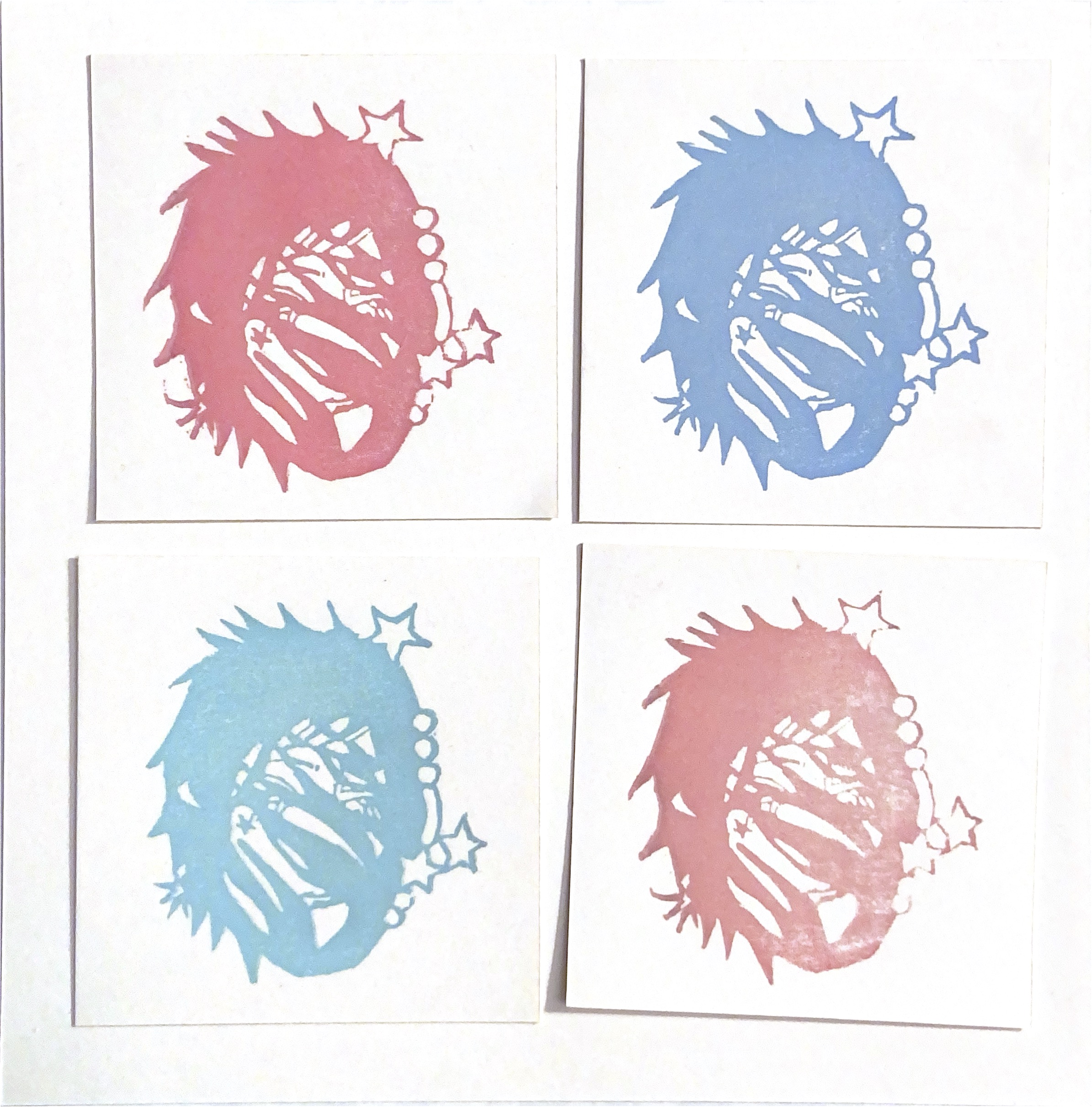 Faces in colors