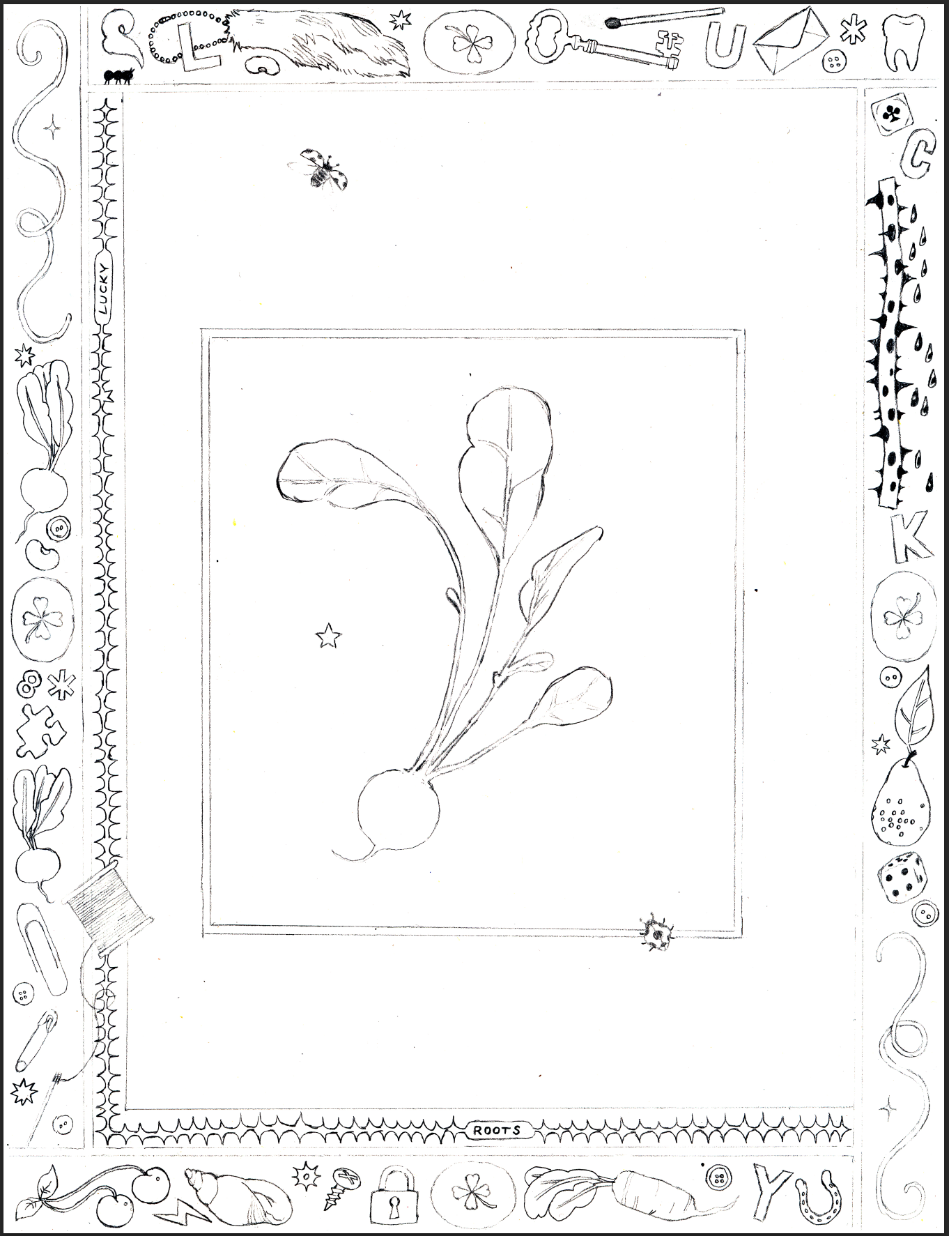 Lucky Roots Sketch